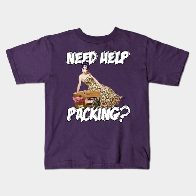 Need Help Packing? Kids T-Shirt by aespinel
